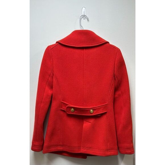 J. Crew Nello Gori dark orange wool blend stadium coat size 2. #1-1822 - Picture 6 of 6